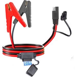 Pince Crocodile Pour Batterie Sae À Dégagement Rapide Avec Pince Crocodile De 2Ft 10Awg, Câble De Recharge Sae Pour Voitures Et Motos¿(Clip New) - Neuf