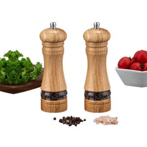 Ensemble Moulin &Agrave; Sel Et &Agrave; Poivre Manuel Avec Finesse R&eacute;glable - Neuf