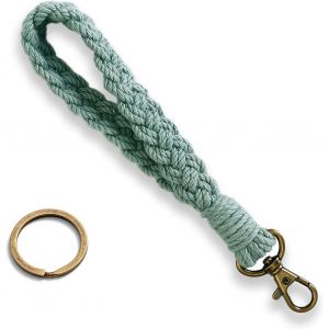 TIANYI-Porte-Clé Lanière de Poignet, Porte Clef Personnalisé Dragonne Cordon pour Clés, Clef Femme, Coton - Neuf