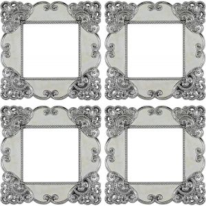 Autocollant interrupteur carré - vintage autocollant contour plastique prise pour décorer prises, stickers muraux - Neuf