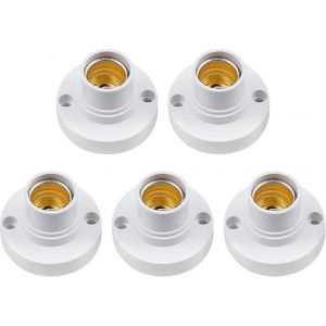Lot de 5 douilles E14, douilles a vis Edison E14, douilles de plafonnier en plastique, cadeau d'anniversaire - Neuf