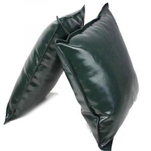Housse de coussin decorative en similicuir, moderne et solide, ideale pour l'exterieur, ideale pour un canape ou un lit. - Neuf