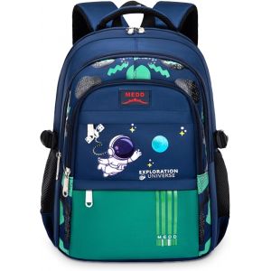 KALANKA-Sac à Dos pour Enfant Cartable Garçon Primaire Sac Ecole Garçon de Grande Capacité et Imperméable, Sac D'école Ergonomique pour Enfants 6 8 10 12ans, Idéal pour l'école ou les Voyages, Vert - Neuf