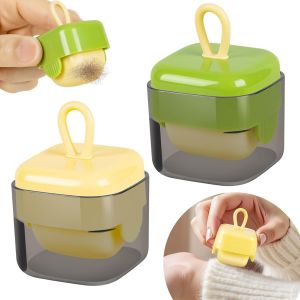 Lot De 2 Mini Rouleaux Anti-Peluches Portables, R&eacute;utilisables, Rouleaux Adh&eacute;sifs Lavables Pour Enlever Les Poils D'Animaux Domestiques &iquest; Mini Rouleau Anti-Peluches Pour Sac &Agrave; Main Et Maison - Neuf