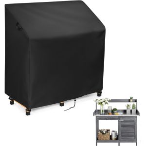 Ulteronixshop-Housse De Banc De Rempotage, Housse De Table Imperm&eacute;able Pour Jardin, Serre, Table, &Eacute;tabli, Station De Barbecue, Abri De Jardin, 115 X 51 X 124 Cm (Noir) - Neuf