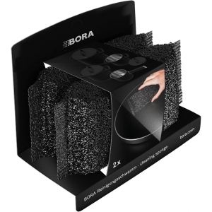 KALANKA-Lot de 2 &eacute;ponges de nettoyage pour po&ecirc;les, casseroles et plaques de cuisson, passent au lave-vaisselle, noir - Neuf