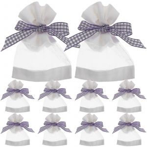 10pcs vide Sachet Sac Lavande Sachet Sac Rechargeable Parfum Sachet Lavande Visible Pochette - Neuf