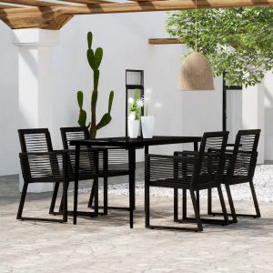 Prolenta Premium - Ensemble &Agrave; Manger De Jardin 5 Pcs Noir - Neuf
