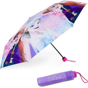 Tzf-Windproof Kids Folding Umbrella With Bag, Backpack Or Travel | Compact Mini Umbrella For Boys - Original Gifts - Neuf