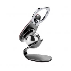 2 En 1 Support De Voiture Magn&eacute;tique Pour T&eacute;l&eacute;phone Portable Support De Doigt 360 Rotation Pour T&eacute;l&eacute;phones Noir - Neuf