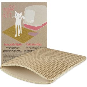 Kalanka-Beige Tapis De Liti&egrave;re Maison De 30x40cm - Tapis De Liti&egrave;re Pour Chat Et Chaton - Pretty Kitty - Neuf