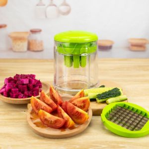 Coupe-Frites, Coupe-Pommes De Terre, Outil Multifonctionnel Pour Fruits Et Légumes, Coupe-Légumes, Coupe-Fruits, Utilisation En Cuisine, Facile À Nettoyer - Neuf