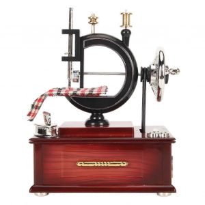 Bo&icirc;te &agrave; musique r&eacute;tro,machine &agrave; coudre vintage,bo&icirc;te &agrave; musique d&eacute;corative en plastique pour anniversaire et No&euml;l - Neuf