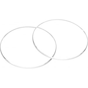 Kal-2pcs Verre De Montre En Cristal 29,5mm Dia 1,0mm Bord Biseauté Plat Rond Verre Ultra-Clair Visage De Montre En Verre Cristaux Len Miroir De Cadran Pièces Rechange Pour Réparation - Neuf