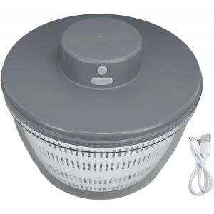 Letnerny-Machine À Laver Les Fruits Et Légumes, Essoreuse À Salade Électrique 4l Avec Bol Et Passoire, Essoreuse À Laitue Multi-U , Séchoir À Légumes, Appareil De Nettoyage Des Fruits - Neuf