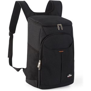 MEVRONISSHOP-Sac à Dos Glaciere Isotherme, Portable Sac Pique Niques 25L Cooler Backpack Bag, pour Hommes Femmes pour Déjeuner Plage Camping BBQ Pique-Nique Travail Ecole - Neuf