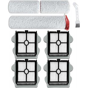 Pièces De Rechange Pour Aspirateur Sec Et Humide Sans Fil Roborock Dyad Pro/Combo/A10 Plus - 1 Rouleau Brosse Principale Long, 2 Rouleaux Courts, 4 Filtres, 1 Brosse[SSE7113527] - Neuf