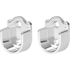 (22mm) 2-Pack tringle à rideau de douche support de tringle à bride en alliage de Zinc, support de garde-robe, support de tringle à rideau de douche robuste - Neuf