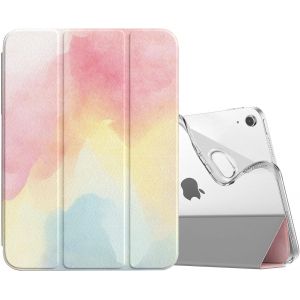Tepp-Coque Pour Ipad A16 11&egrave;me G&eacute;n&eacute;ration 11 Pouces 2025, Ipad 10&egrave;me G&eacute;n&eacute;ration 2022 10,9 Pouces, Mince &Eacute;tui Tri-Fold En Tpu Souple Translucide Avec R&eacute;veil/Sommeil Auto, Arc En Ciel - Neuf