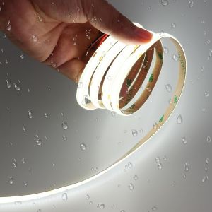 6m Ruban Led Cob 24v 4000k Blanc Naturel Ip65 &Eacute;tanche 320leds/M, Cri 93+ Sans Point 8mm Autocollante D&eacute;coupable Bande Led Pour Chambre, Armoires, Camion (Sans Alimentation) - Neuf