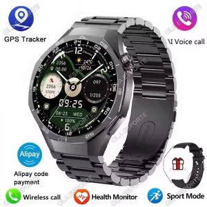 Montres Intelligentes De Sport Pour Hommes Et Femmes,Écran Amoled De 1.75 Pouces,Suivi Gps,Étanche,Nfc,Surveillance De La Fréquence Cardiaque,Appel Bt.Bk22Szstrap. - Neuf