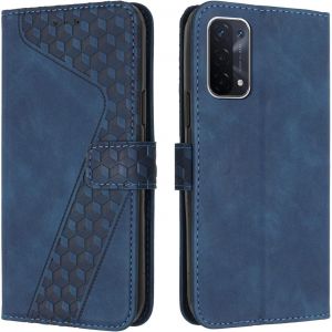 Case For Vivo Y35 4G 2022/Y22S/Y22, Premium Pu Leather Wallet Phone Case [Magnetic Clasp] [Card Slots] Flip Case (Blue) - Neuf