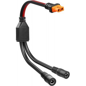 C&acirc;ble D'alimentation R&eacute;partiteur En Y 12awg Xt60i Vers Dc Xt-60i Femelle Vers Double Dc5525 Femelle Pour Panneau Solaire Portable, Drone-1ft-Marque G&eacute;n&eacute;rale - Neuf