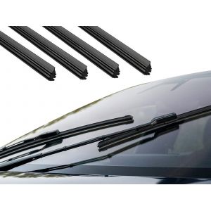 Recharges d'essuie-glaces universels sans cadre de 6 mm - Lot de 4 - Neuf