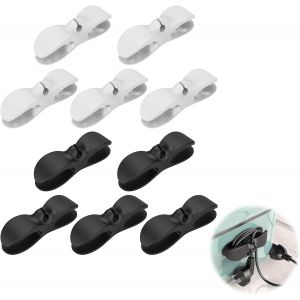 MEVRONISSHOP-10 Pi&egrave;ces Organisateur de Cables, Attache Cable Adh&eacute;sif, Organisateur De C&acirc;bles &Eacute;lectriques De Cuisine, pour Cuiseur &agrave; riz, M&eacute;langeur, Cafeti&egrave;re, Appareils de Cuisine, Equipements de Bur - Neuf