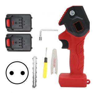 XYONG Mini scie d'elagage electrique portative FYD-001, tronconneuse de jardin rouge, prise AC110-240VEU - Neuf