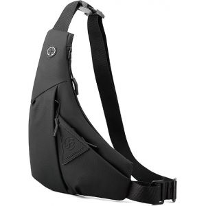 Petit sac à bandoulière pour homme et femme, léger, antivol, une sangle, décontracté, sac de poitrine, sac à dos fin - Neuf