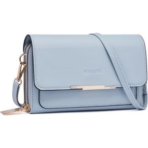 KALANKA-Sac Téléphone Portable Femme - Petit Sac Bandoulière Femme - Sac à Bandoulière Femme en Cuir PU - Sac À Bandoulière Petit avec Réglables Bandoulière - Neuf