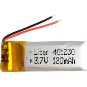 Batterie 401230 Lipo 3.7v 120mah 0.444wh 1s 5c Liter Energy Battery Pour L'électronique Rechargeable Téléphone Portable Lumière Led-Ne Convient Pas À La Radiocommande 32x12x4mm (120mah|401230) - Neuf