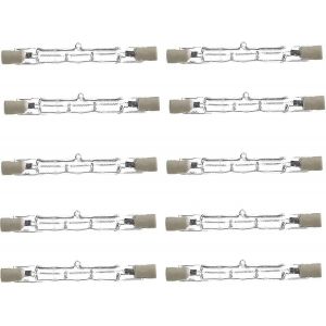 Ampoules Halogènes Linéaires R7s 120w,Ampoules De Sécurité De Projecteur Halogène Éco-Halogène J78,Projecteur Halogène Linéaire De 78 Mm De Longueur Paquet De 10 - Neuf