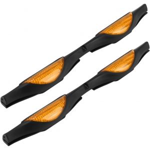 2 Pi&egrave;ces Protection Porti&egrave;res Voiture, Protecteur Bord Porte Voiture Avec R&eacute;flecteur, Prot&egrave;ge Bord De Porte R&eacute;troviseur Pour V&eacute;hicule Automobile, Pour Voiture Tous Les V&eacute;hicules(Jaune) - Neuf