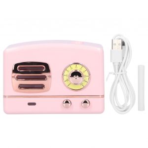 Humidificateur vintage, purificateur d'air retro, diffuseur portable pour voiture, usage domestique, fournitures d'artisanat, rose - Neuf