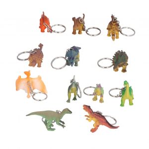 Lot De 12 Porte-Cles Dinosaures, Lumineux Et Lumineux, Differents Styles, Simulation D'animaux, Pour Decoration, Cadeaux, K2108 - Neuf
