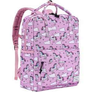 CHECARZHN--NO1-Sac À Dos Enfant, Mignon Léger Cartable Fille Garcon Primaire 5-8 Ans Résistant À L'Eau Sac À Dos Maternelle Cp Pour Dossier A4 Avec Sangle De Poitrine Et Poches Latérales - Neuf