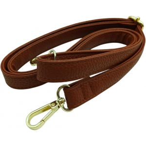 RFCBC-Bandouliere Rechange Réglable en Cuir pour Petit Sac à Main, 80-125cm Femme Sangle de Sac Remplacement mit Boucle Dore, Sangle de Rechange pour Sac à Bandoulière/Crossbody, 1.9cm, 1804(Brun Jau - Neuf