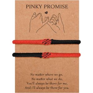 Kal-Bracelet Couple Cadeau Kabbalah Porte-Bonheur Amulette Cadeau Saint-Valentin Bracelet Couple Amoureux Pour Lui Elle Femmes Hommes Petit Ami Amie Fian&ccedil;ailles No&euml;l Anniversaire - Neuf