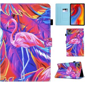 Coque Pour Lenovo Tab M11 11"" 2024 Étui Housse De Protection En Cuir Pu Tablette Cover Avec Réveil/Veille Auto Pour Lenovo Tab M11 2024 Tb-331fc, Flamingo[Coq9127320] - Neuf