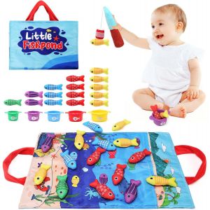 Montessori Toy for 1 Year Old Baby,Fishing Toy Activity and Development Baby Toy 6-18 Months,Gift for Children 1 2 3 Years - Neuf