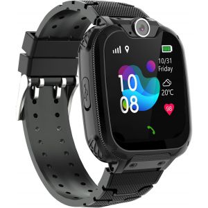 JGD-Montre Connect&eacute;e Enfant GPS T&eacute;l&eacute;phone, Montre GPS Enfant Gar&ccedil;ons Filles avec Appel Bidirectionnel Voice Chat Familial SOS IP68 Cam&eacute;ra Jeux Mode Classe R&eacute;veil, Montre Intelligente Enfants Cadeau - Neuf