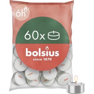 ERYI- Bougie Flottante, Cire De Paraffine Blanc, 4.5Cm L X 4.5Cm W X 3Cm H Sans Parfum Lot De 20 - Neuf