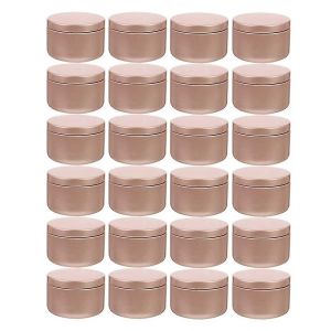 24 Pcs Bougie Pot &Eacute;tiquettes D&eacute;coratives Bo&icirc;tes De Stockage Vides Bougie &Eacute;tain Peut Chandeliers Chandeliers Rond Tin-Yuyu - Neuf