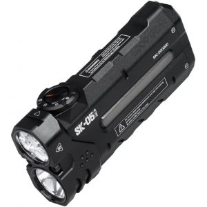 Edc Lampe De Poche Rechargeable Avec Batterie 6000 Mah, 2850 Lumens Lampe Torche Led Ultra Puissante, 7 Modes, Powerbank, Veilleuse,Ip68 Pour Camping, Randonn&eacute;e - Neuf