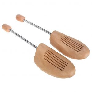 2 Pcs Civière De Chaussure En Bois Embauchoirs Longueur Et Largeur Réglables Pour Hommes Et Femmes - Neuf