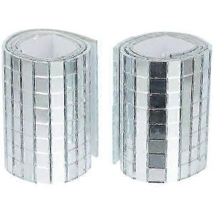 2 Rouleaux Adh&eacute;sif Miroir Mosa&iuml;que Autocollants Bricolage Artisanat D&eacute;coration Mosa&iuml;que Autocollants - Neuf