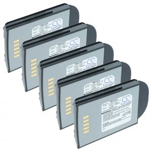 vhbw 5x Batterie compatible avec Psion Teklogix 7535, 7535 G2, 7530 G2, 7530, 7535LX scanner de code-barre POS (1950mAh, 7,4V, Li-ion) - Neuf