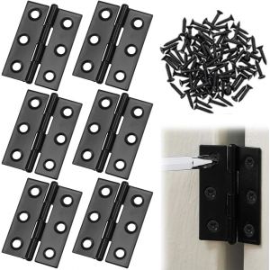 6 Pi&egrave;ces De Charni&egrave;res Pliantes 44Mm x 31Mm, Charni&egrave;re En Acier Inoxydable Pliante Charni&egrave;re De Piano Petite Charni&egrave;re, Charni&egrave;re De Porte Pour Les Portes Fen&ecirc;tres Armoires Avec 36 Pi&egrave;ces De V - Neuf
